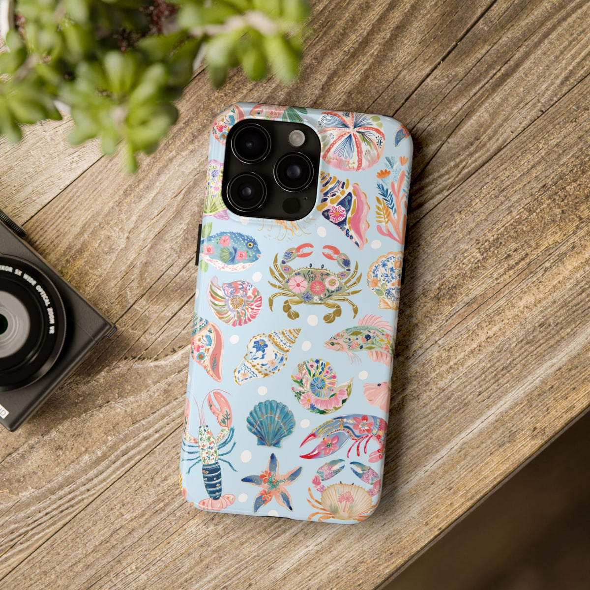 Watercolor Floral Beach Tough iPhone Case