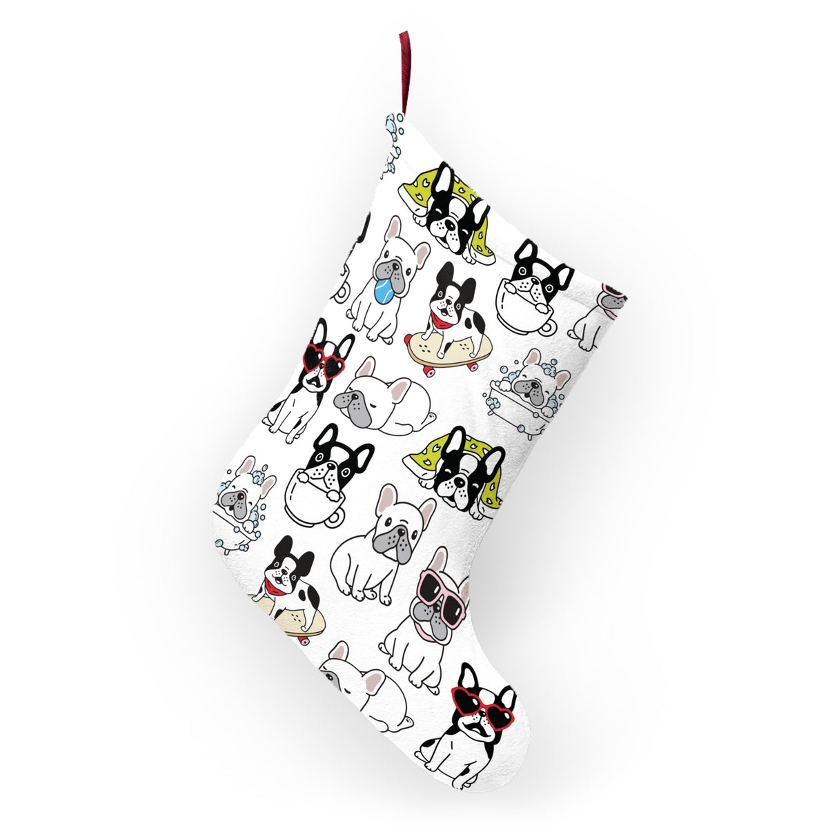 Frenchie Pups Christmas Stocking