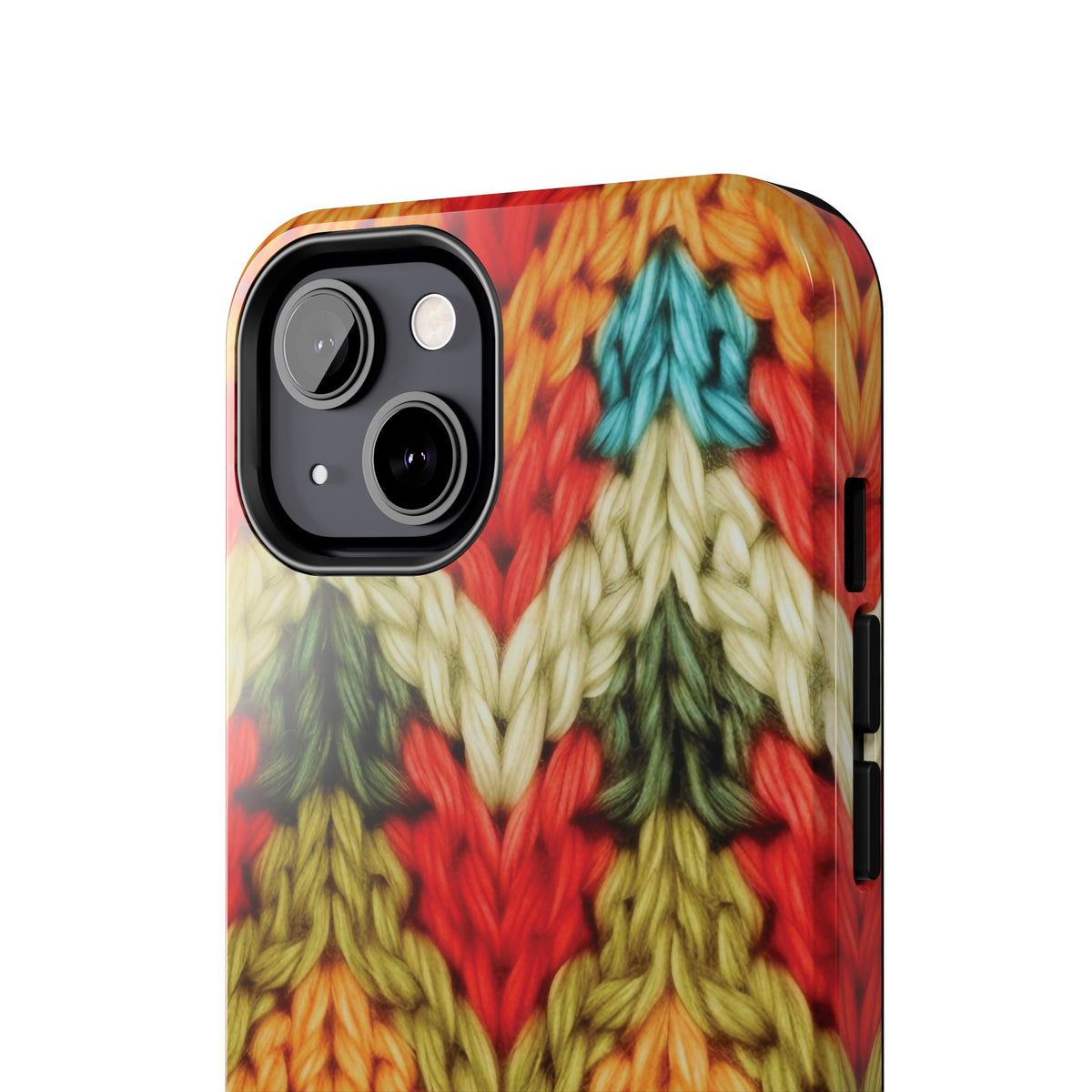 Retro Knitted Yarn Tough iPhone Case