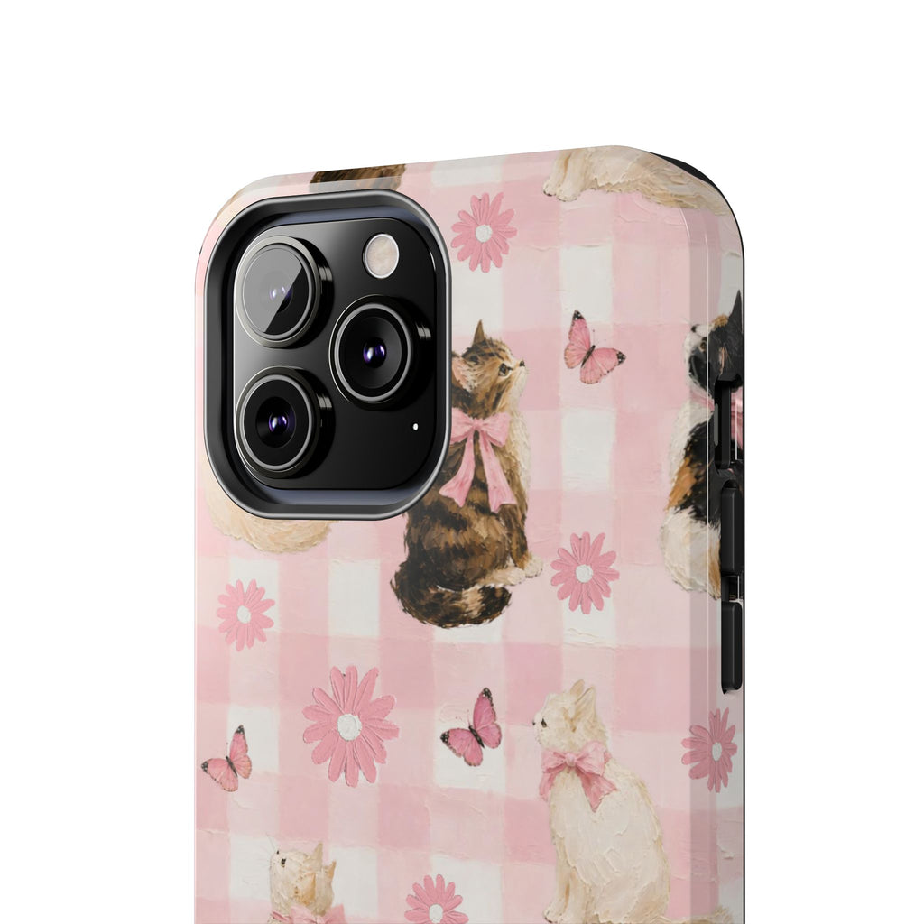 Pretty Painted Kittens Tough iPhone Case