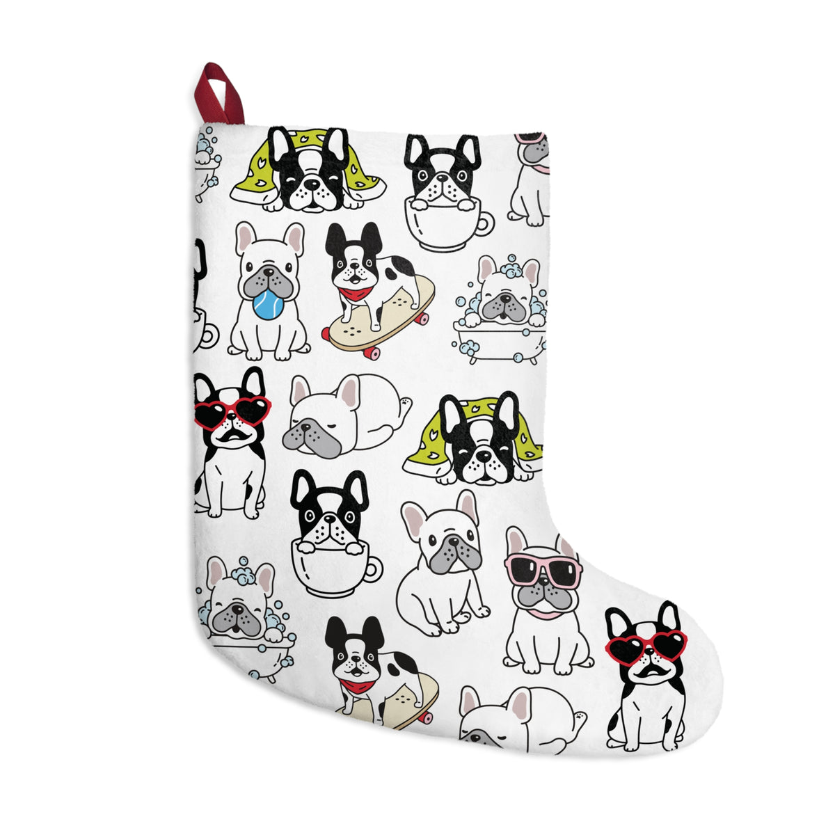 Frenchie Pups Christmas Stocking