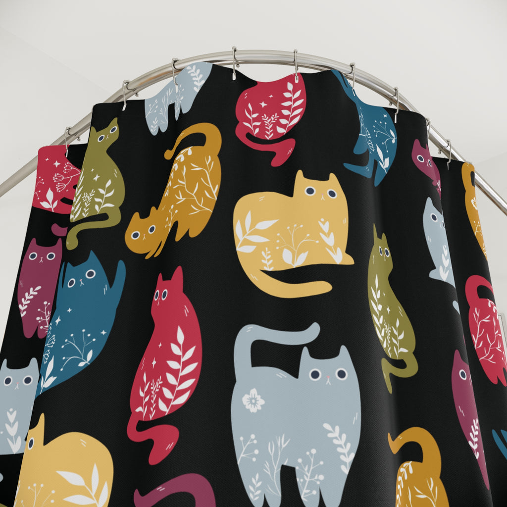 Boho Cats Shower Curtain
