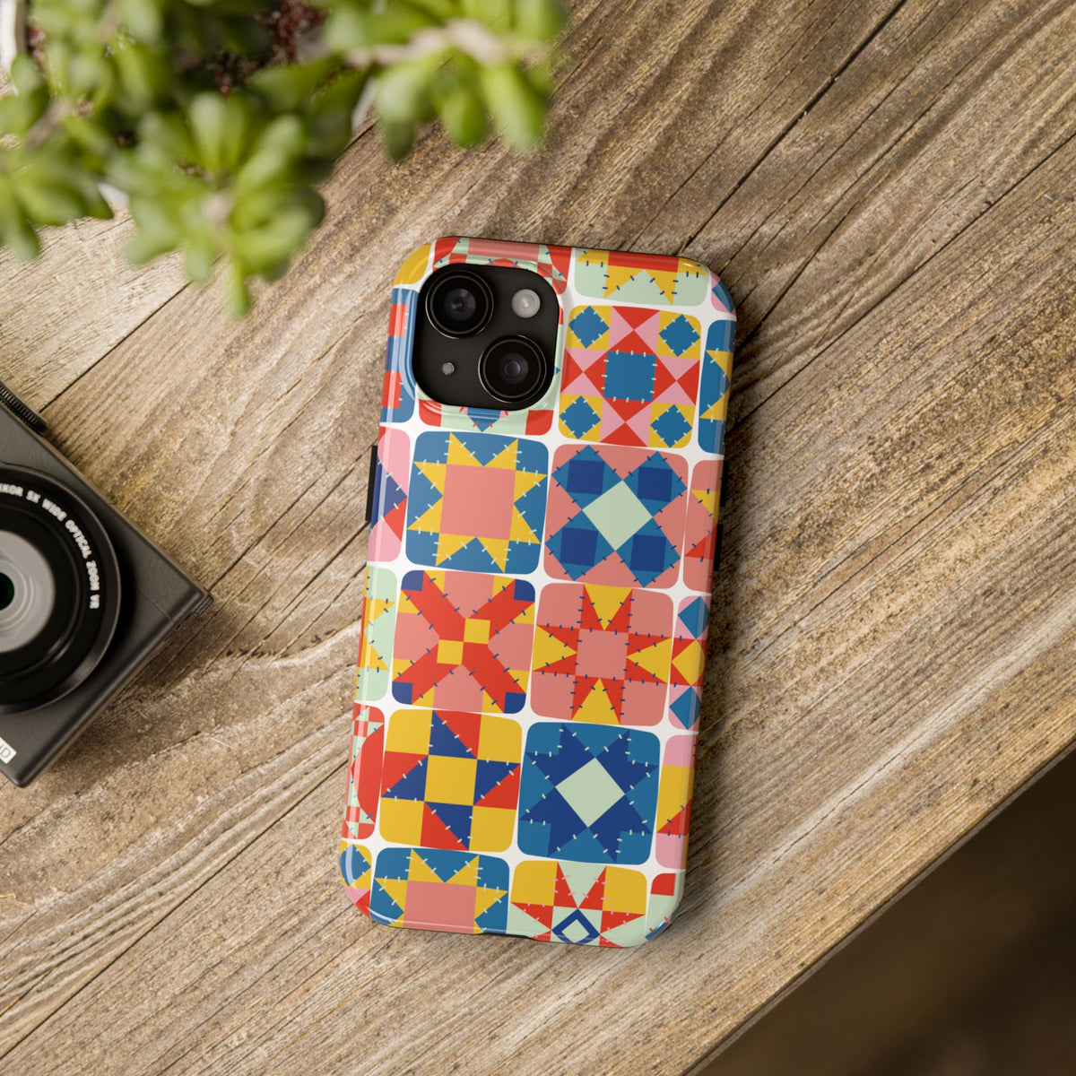 Vintage Quilts Tough iPhone Case