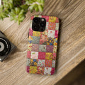 Boho Patchwork Quilt Tough iPhone Case