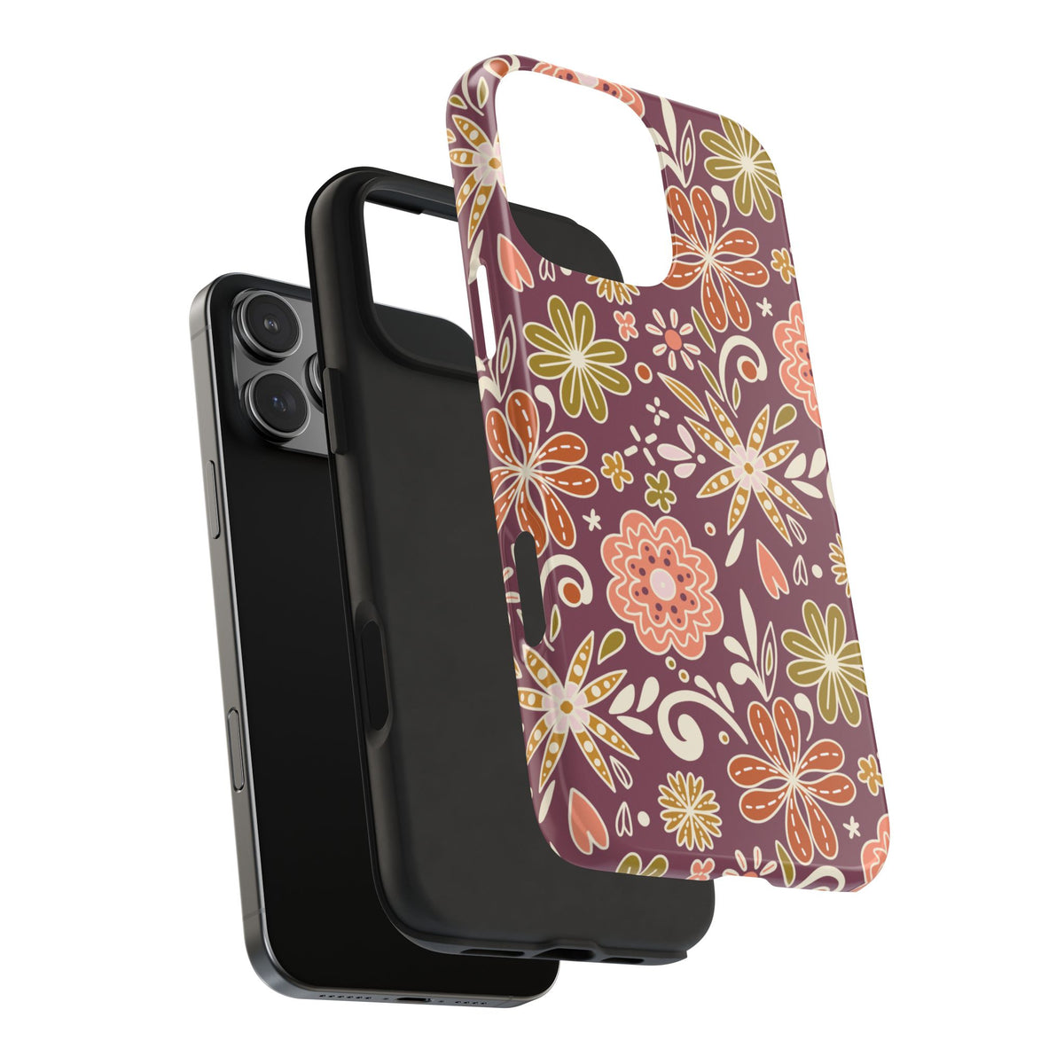 Boho Floral Tough iPhone Case