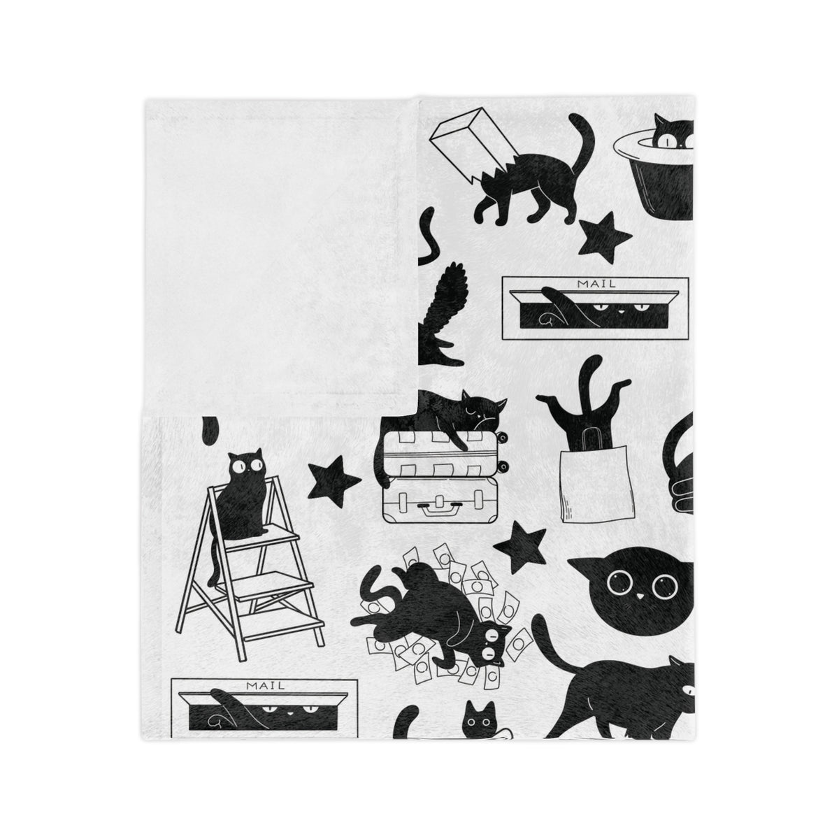 Crazy Black Cats Super Soft Throw Blanket