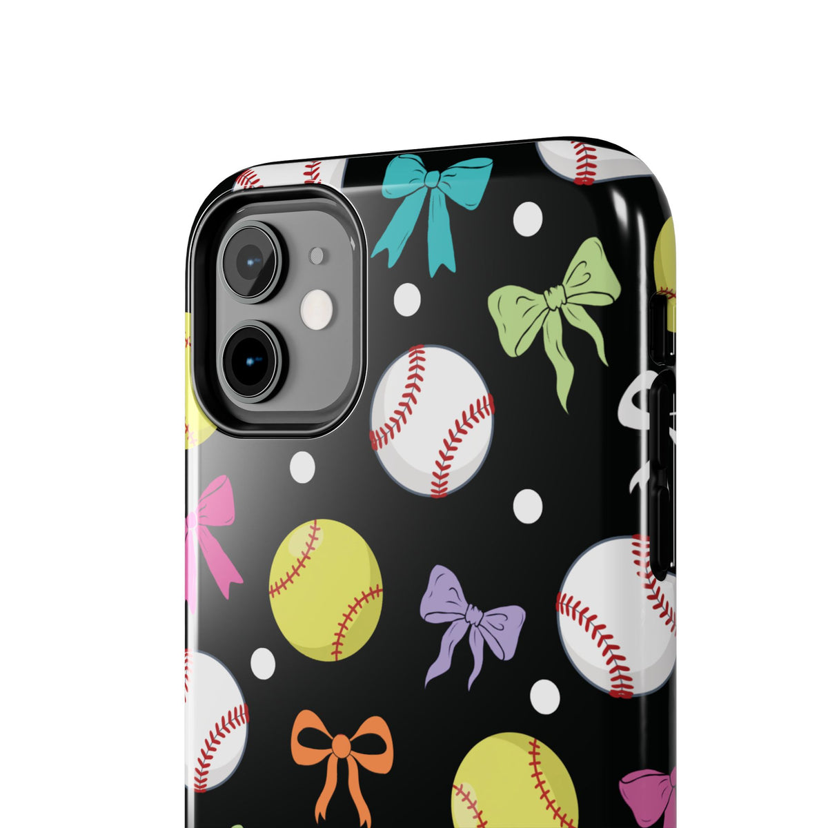 Softball Baseball Bows Tough iPhone Case