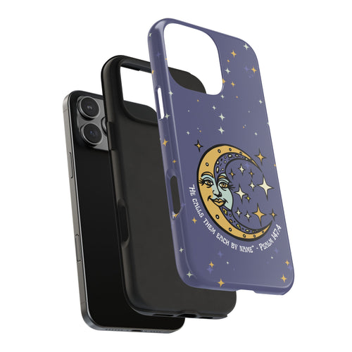 Celestial Moon Stars Bible Verse Tough iPhone Case