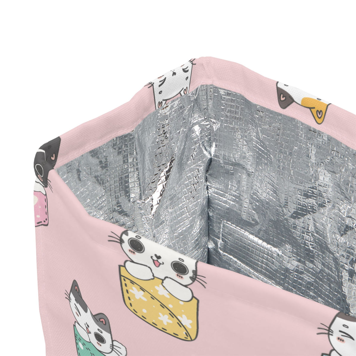Cute Pocket Cats Lunch Bag