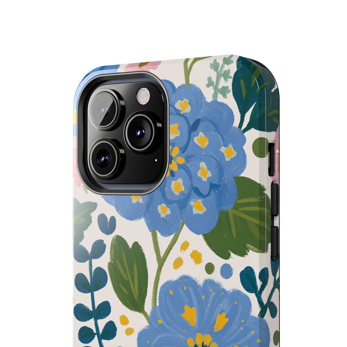 Painted Hydrangeas Floral Tough iPhone Case