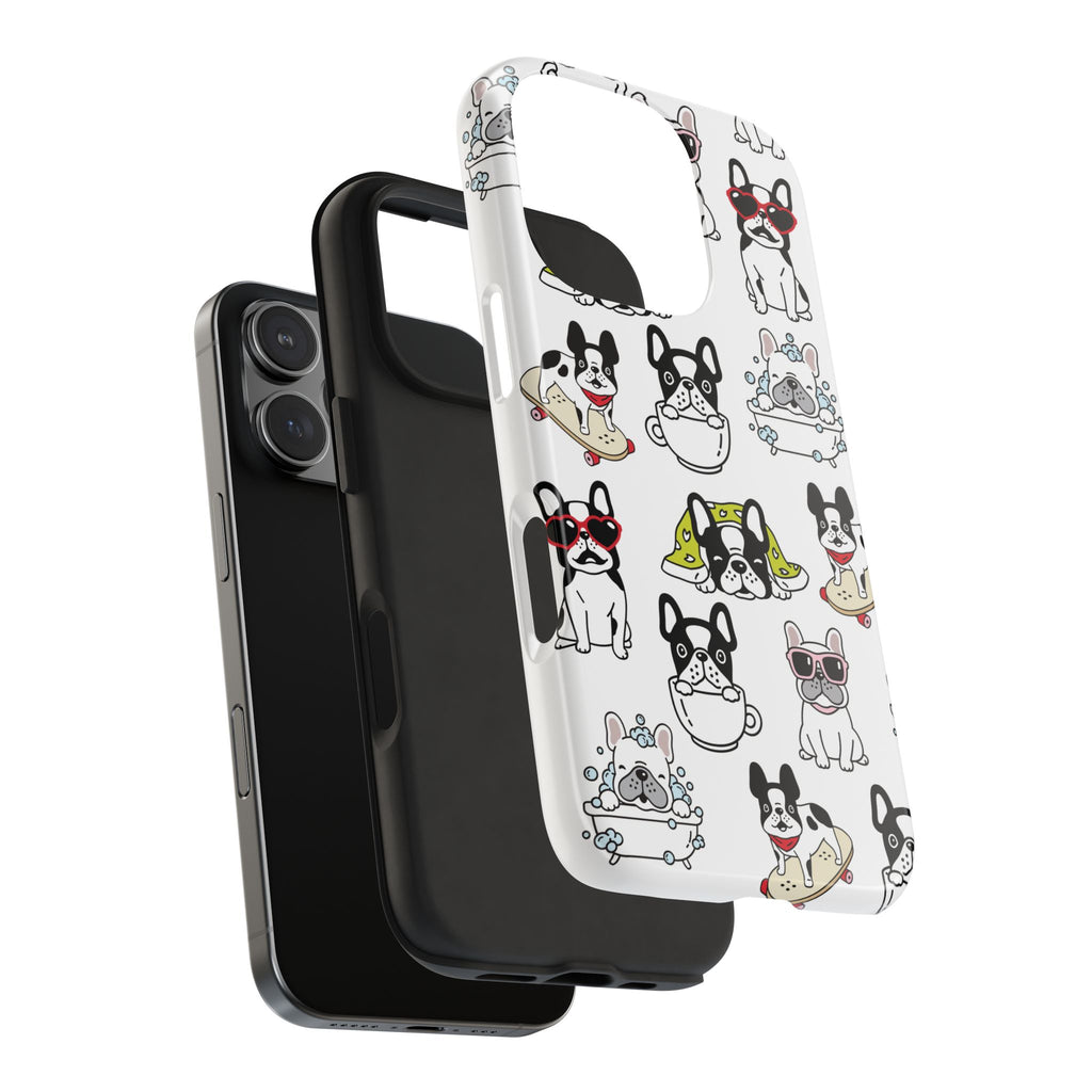 Frenchie Pups Tough iPhone Case