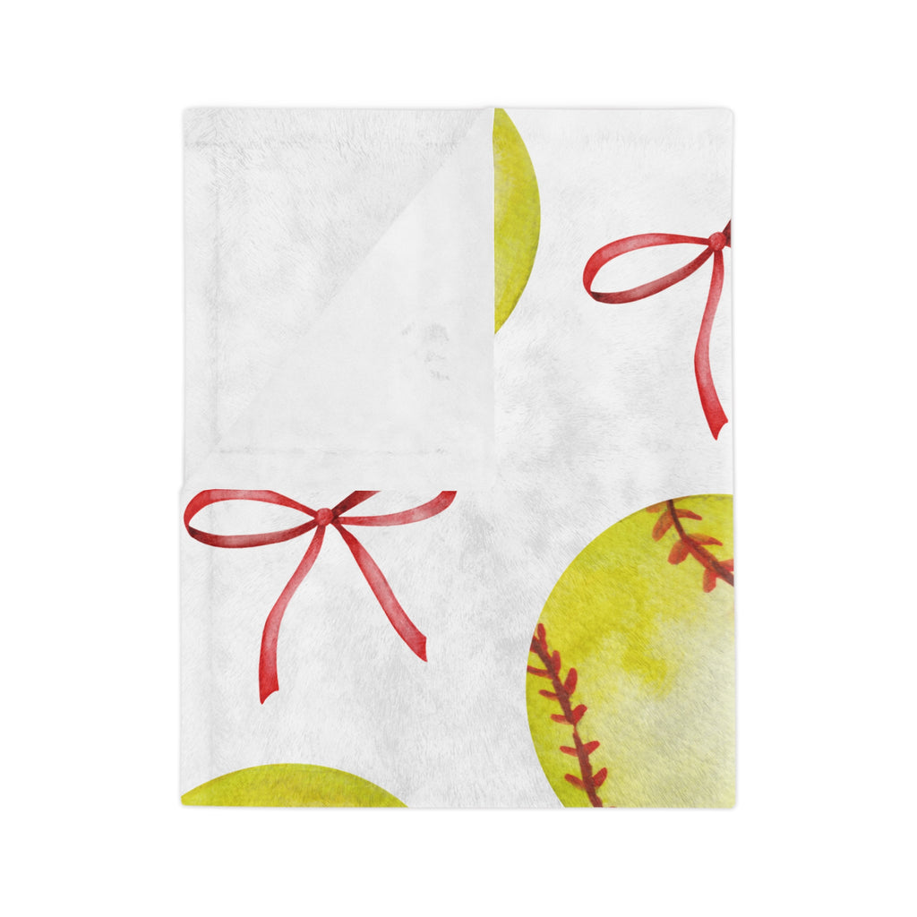 Coquette Softball Super Soft Throw Blanket