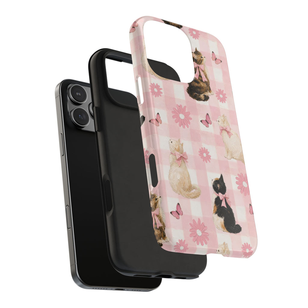Pretty Painted Kittens Tough iPhone Case