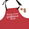 Buzz Your Girlfriend Woof Holiday Movie Kitchen Apron
