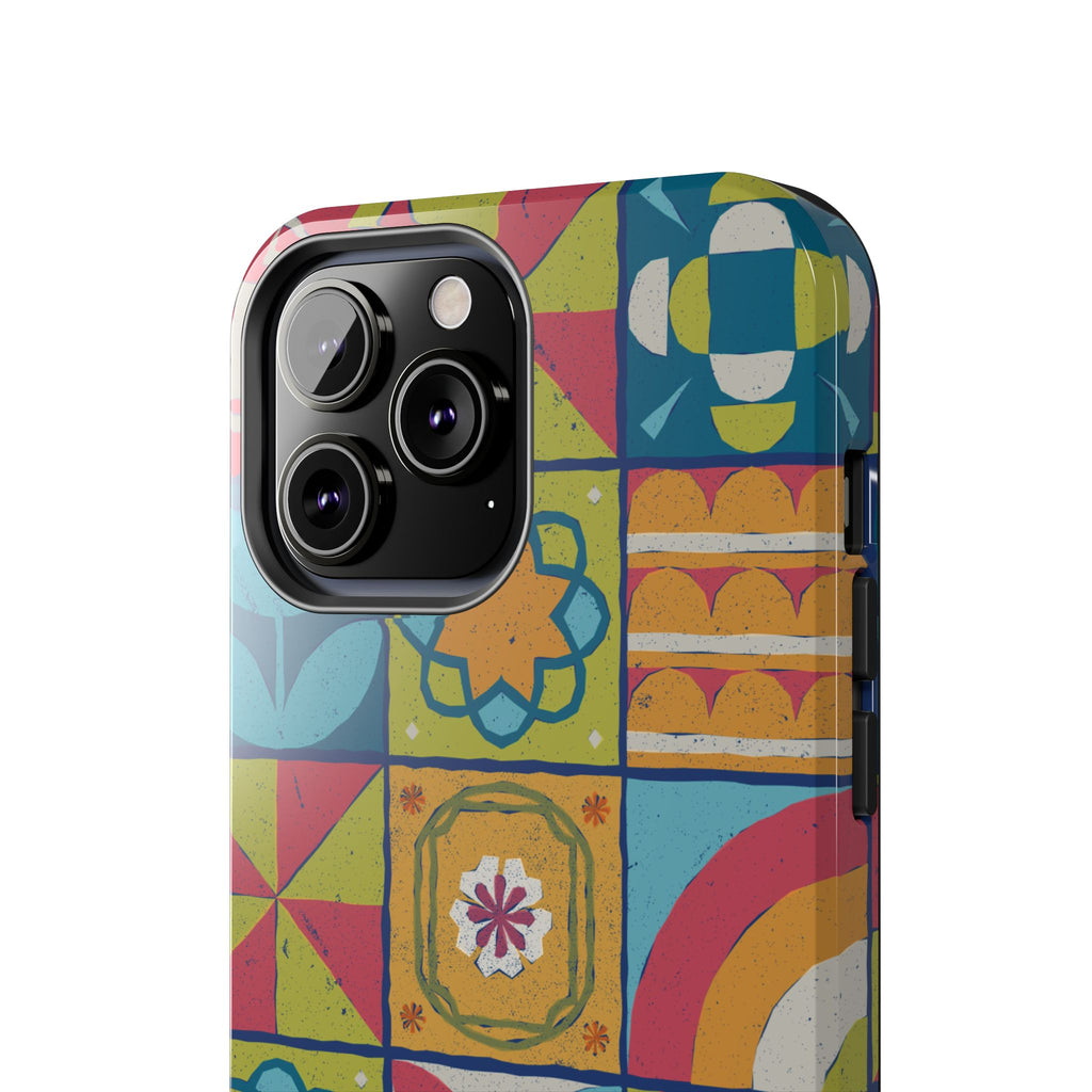 Colorful Tiles Tough iPhone Case