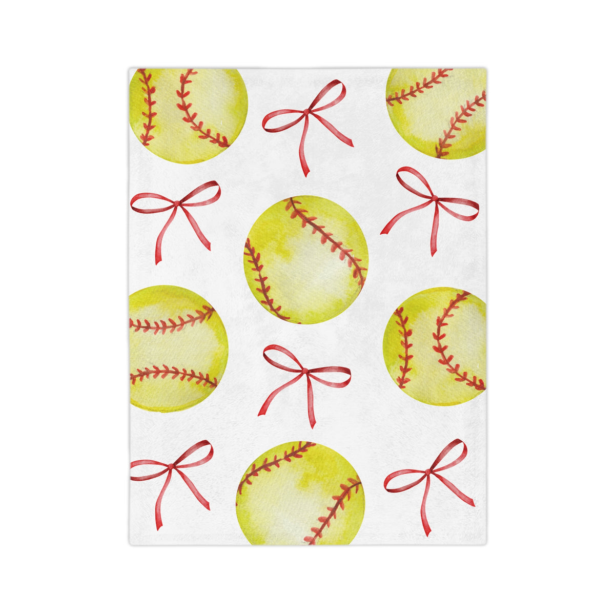 Coquette Softball Super Soft Throw Blanket