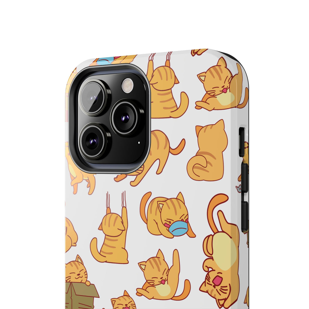 Crazy Orange Cats Tough iPhone Case