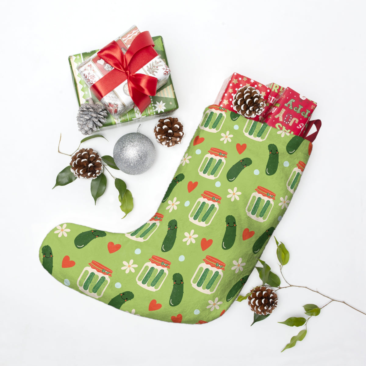 Pickle Lover Christmas Stocking