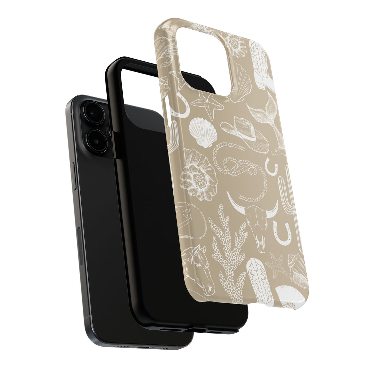Coastal Cowgirl Tough iPhone Case, Sand