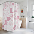 Pink Coastal Cowgirl Shower Curtain