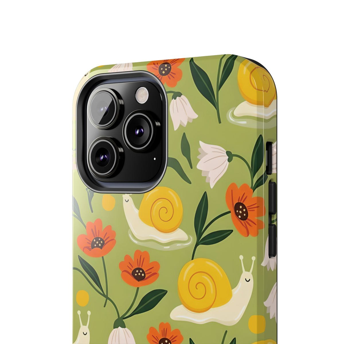 Whimsical Snails Tough iPhone Case