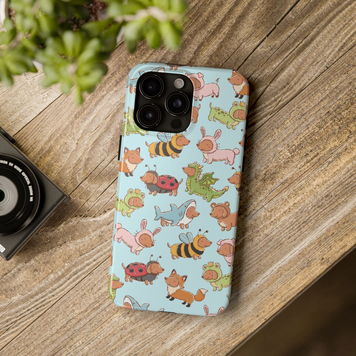 Dressed Up Dachshunds Tough iPhone Case
