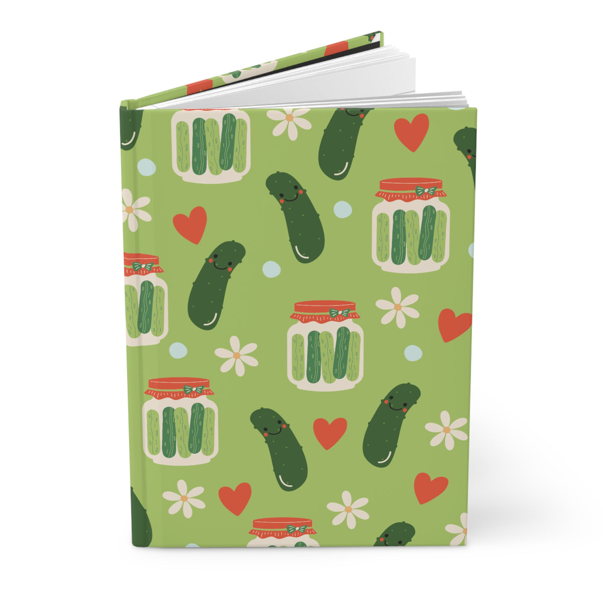 Kawaii Pickles Hardcover Journal