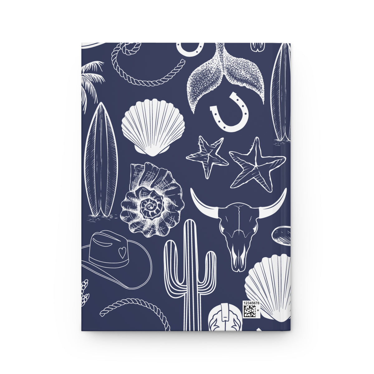 Navy Coastal Cowgirl Hardcover Journal