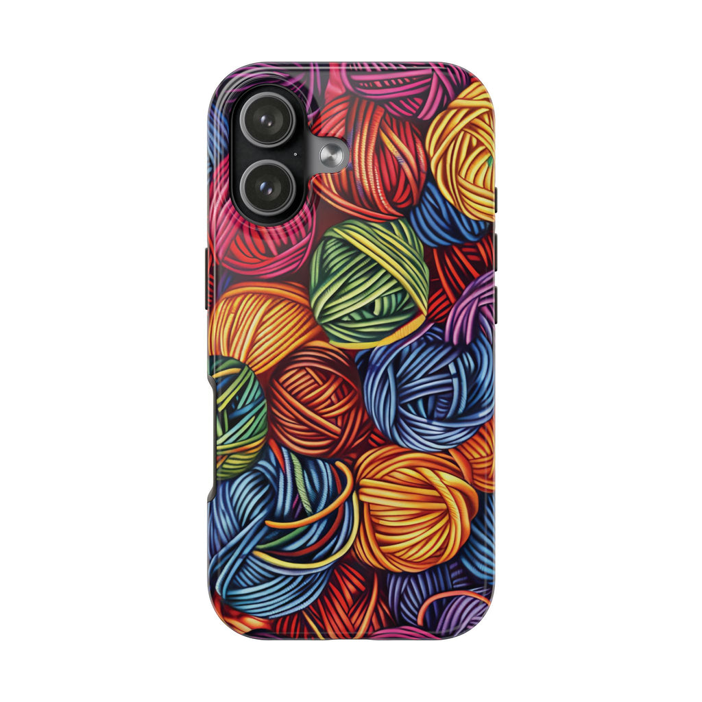 Rainbow Yarn Tough iPhone Case