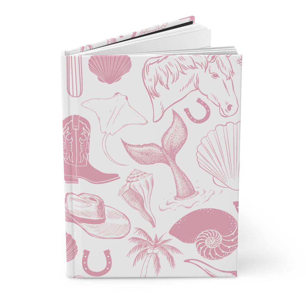 Pink Coastal Cowgirl Hardcover Journal
