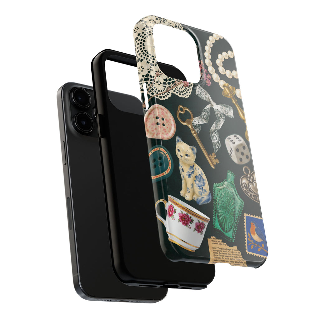 Vintage Trinkets Tough iPhone Phone Case
