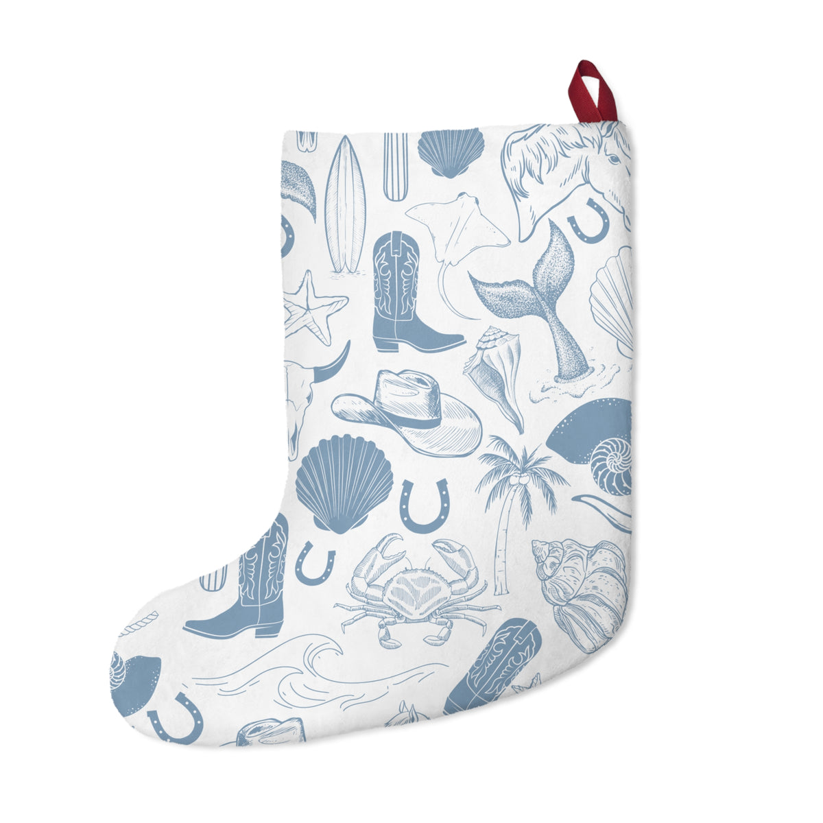 Coastal Cowgirl Christmas Stocking