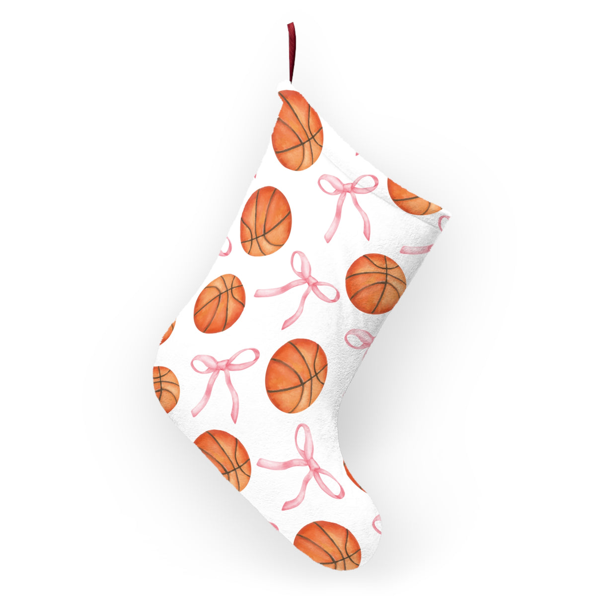 Girl's Coquette Basketball Christmas Stocking