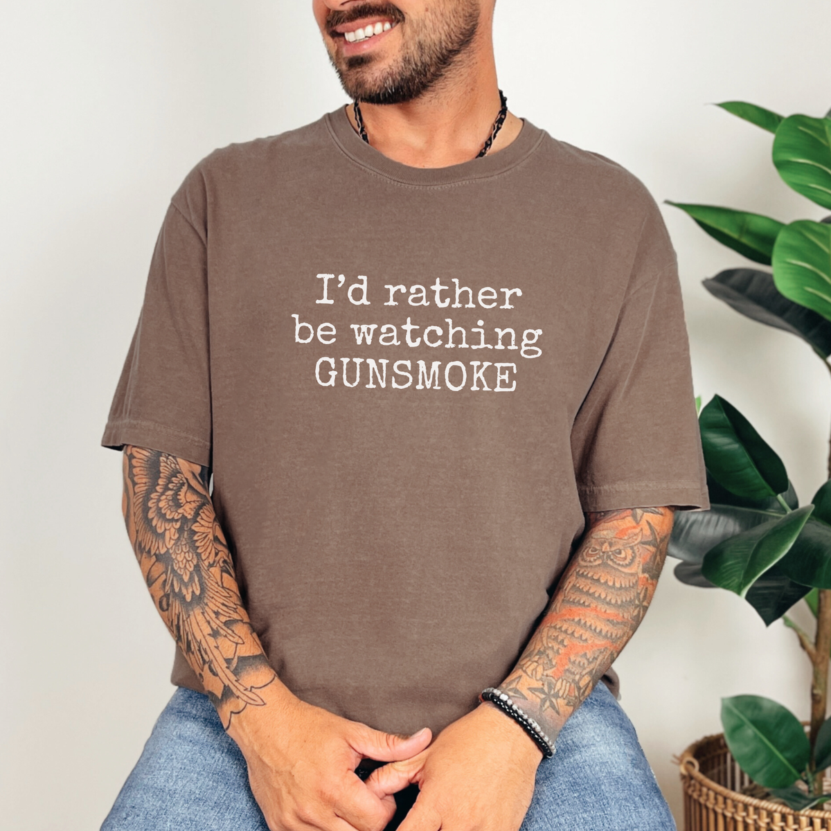 Rather Be Watching Gunsmoke Comfort Colors Graphic Tee