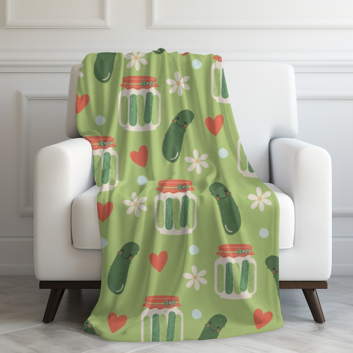 Pickle Lover Super Soft Throw Blanket