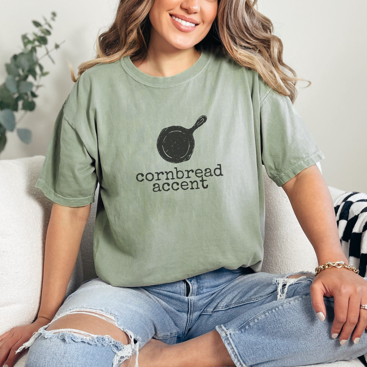 Cornbread Accent Comfort Colors Graphic Tee
