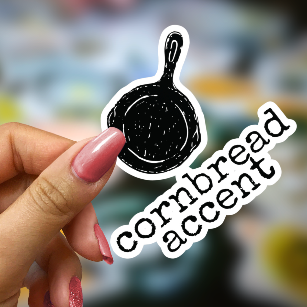 Cornbread Accent Vinyl Sticker Decal