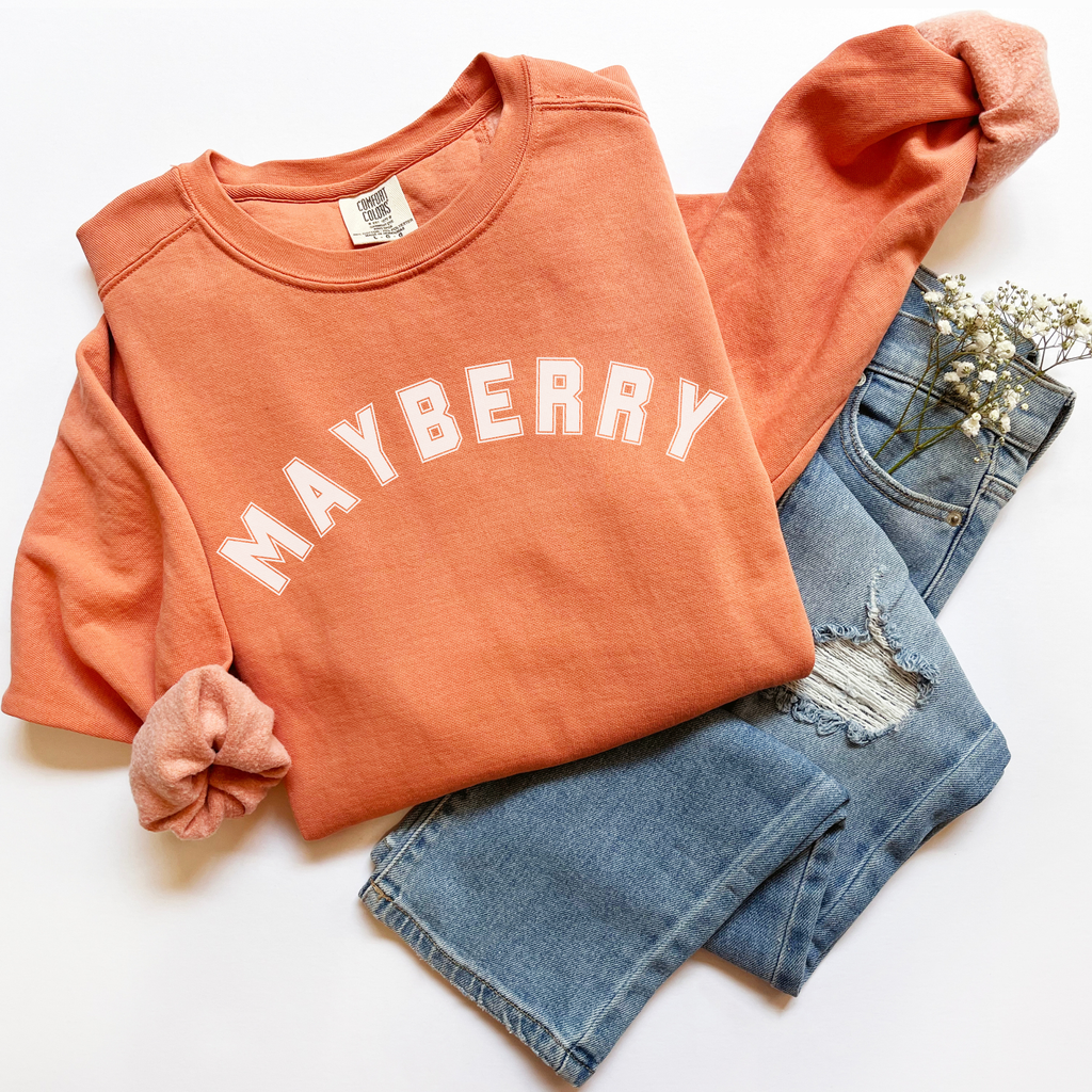 Mayberry Collegiate Comfort Colors Unisex Sweatshirt