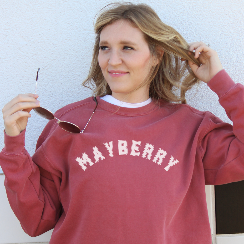 Mayberry Collegiate Comfort Colors Unisex Sweatshirt