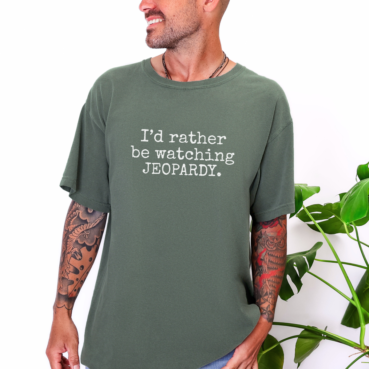 Rather Be Watching Jeopardy Comfort Colors Graphic Tee