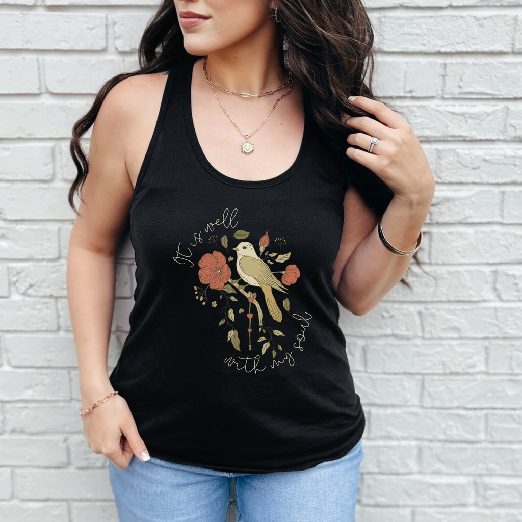 It is Well with my Soul Women's Racerback Tank Top