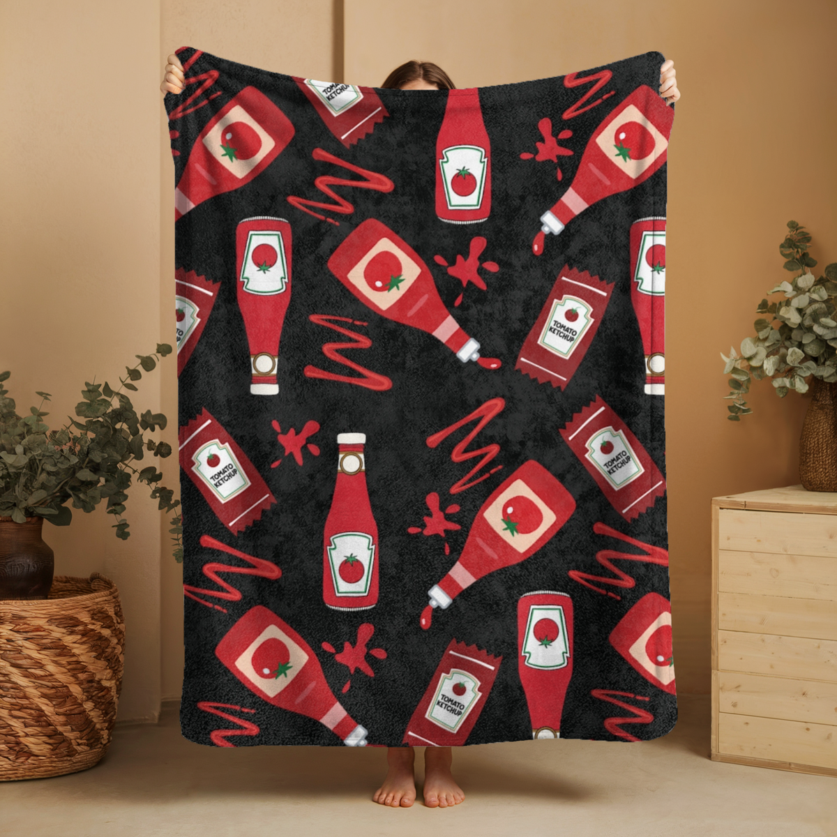 Ketchup Lover Super Soft Throw Blanket